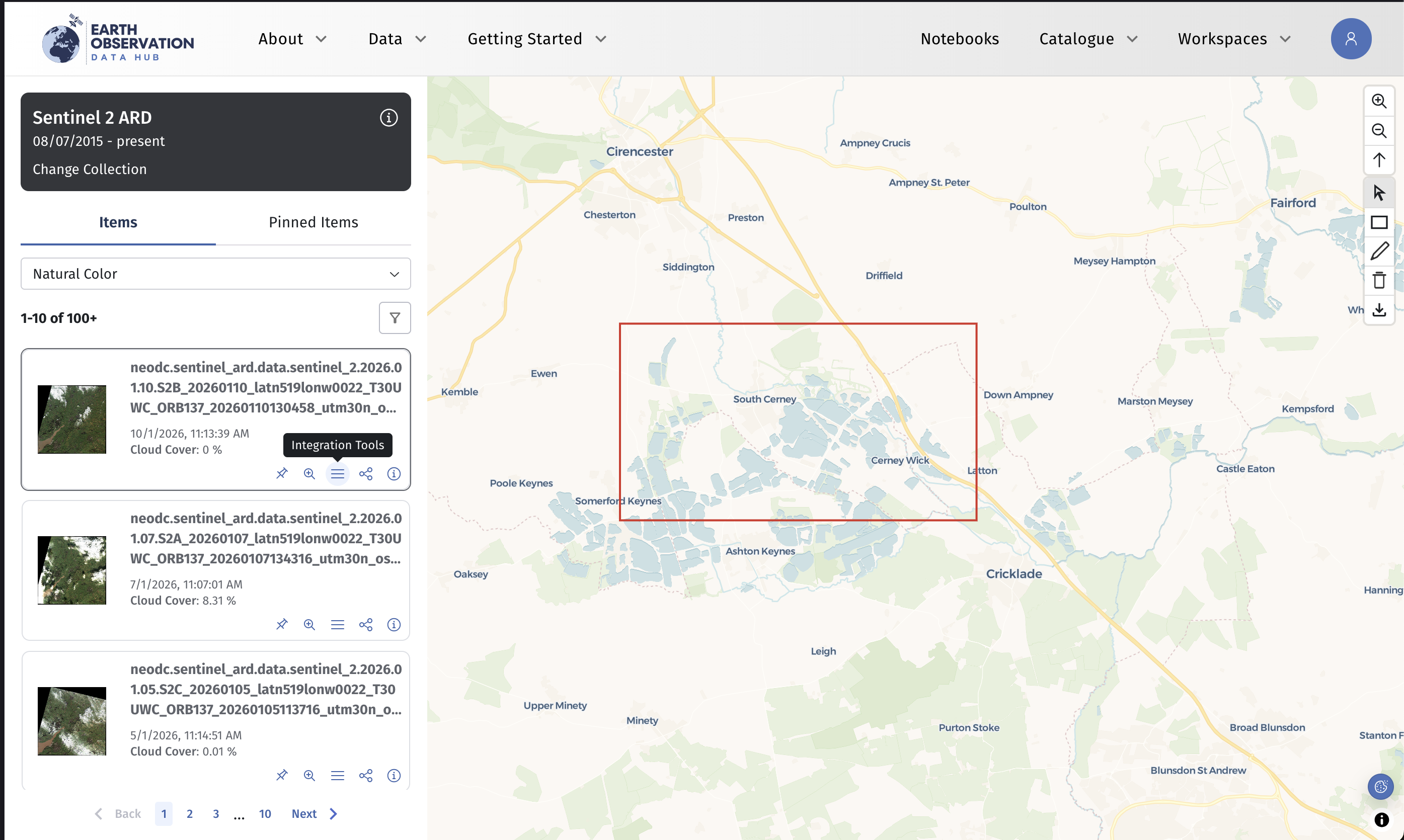 Integration tools in item view