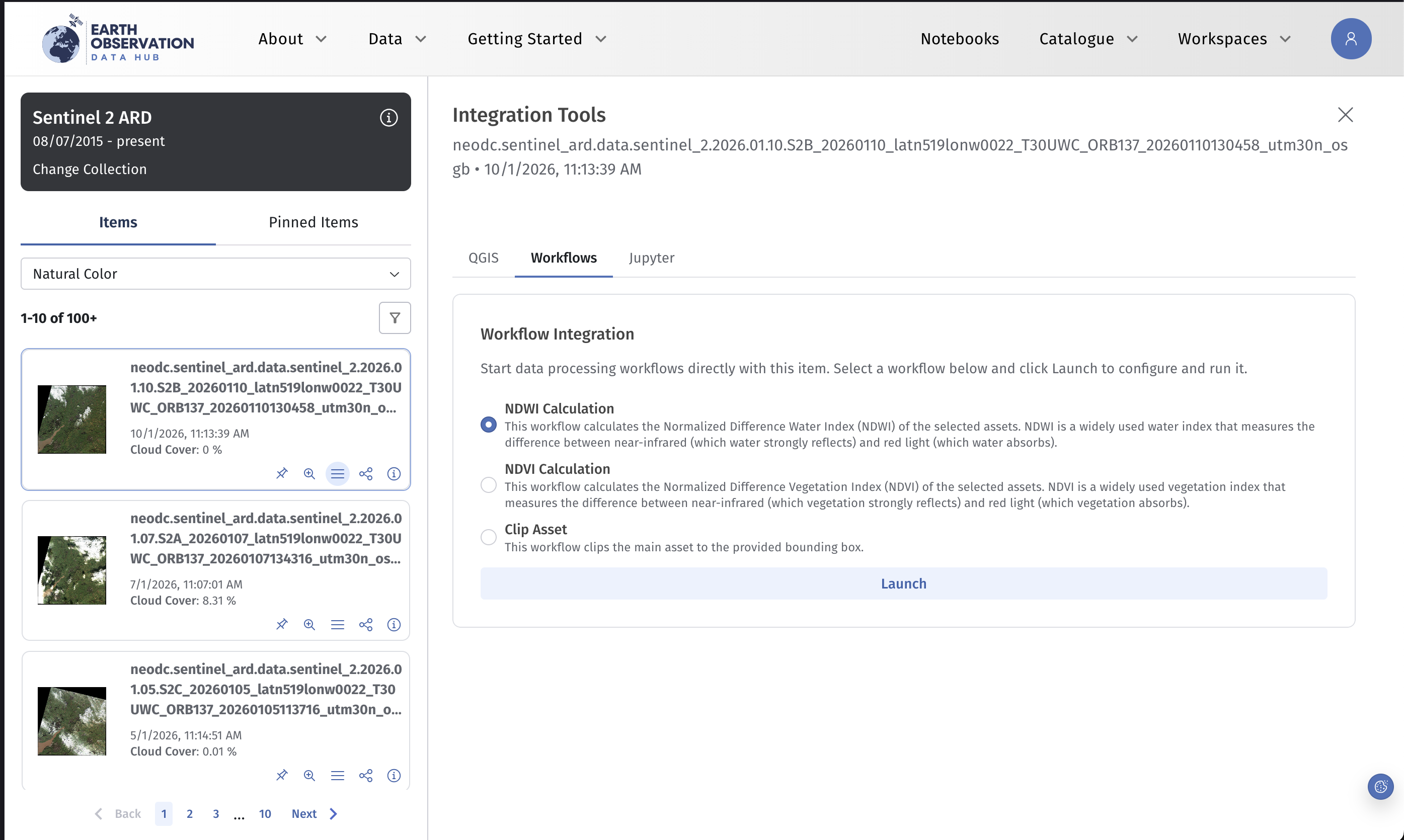 Choose and launch a workflow